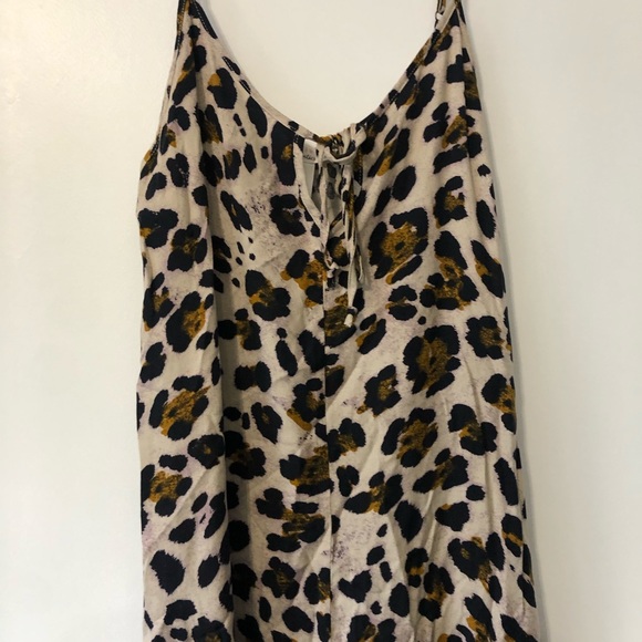 Urban Romantics Leopard Print Wide Leg Jumpsuit - Picture 7 of 8
